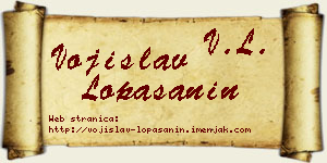Vojislav Lopašanin vizit kartica
